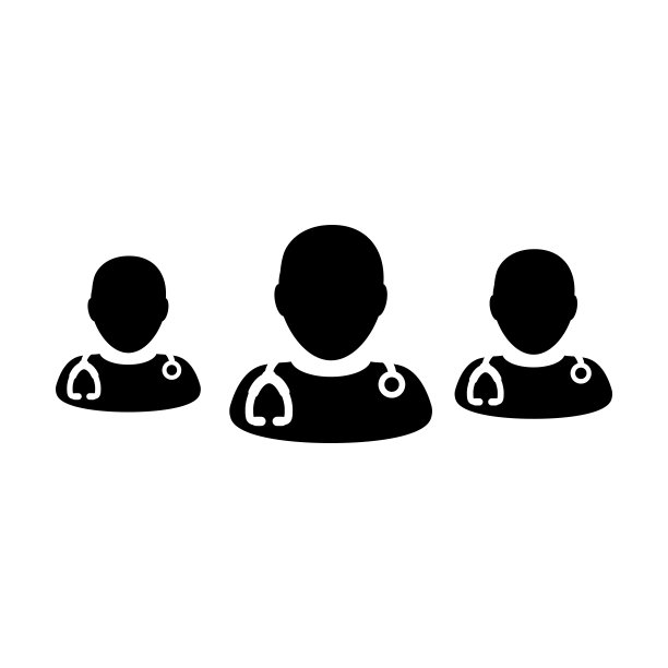 外科医生图标向量组男性医生的个人简介头像，用于医疗和健康咨询的象形文字图片下载