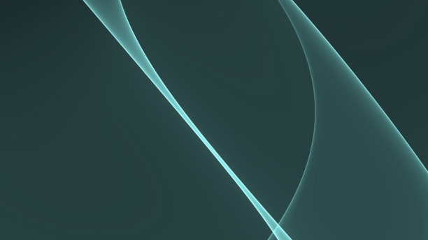 抽象背景为4k绿、青、亮、暗黑色波浪和线条图片下载