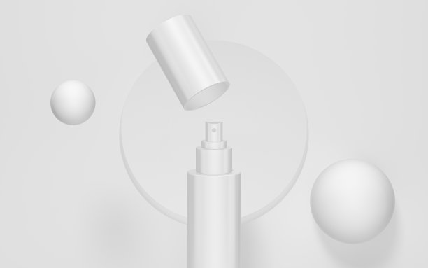 空白化妆管包装模型，3d渲染。图片下载