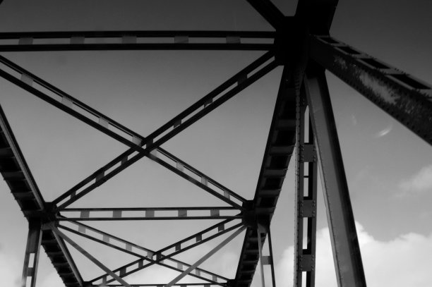 抽象的建筑特征，桥梁特写图片下载