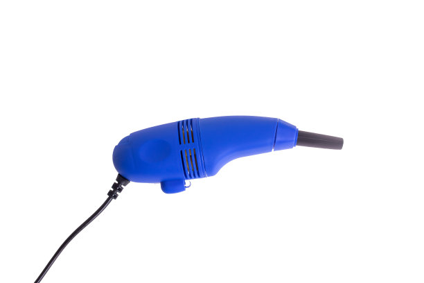 小型真空吸尘器键盘隔离在白色背景图片下载