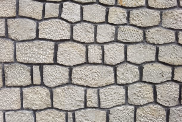 希腊传统石墙图片下载