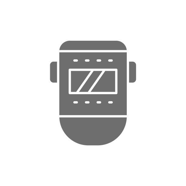 焊工面罩面保护灰色图标图片下载