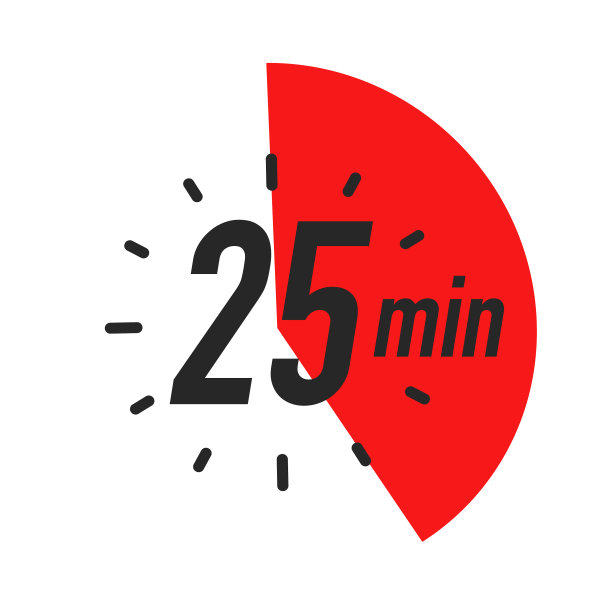 25分钟计时器符号颜色风格图片下载