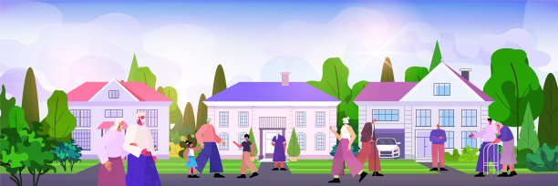 老人走在农舍附近，成熟的男人图片下载