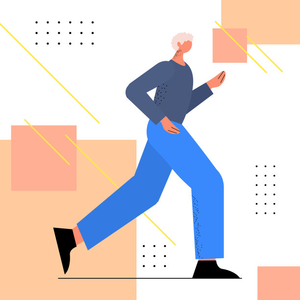 老人穿着运动服跑爷爷图片下载