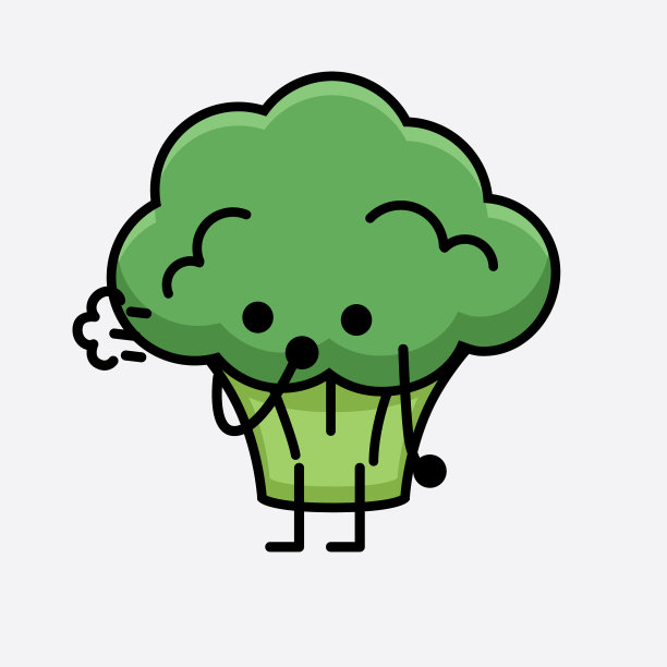 西兰花字符吉祥物图片下载