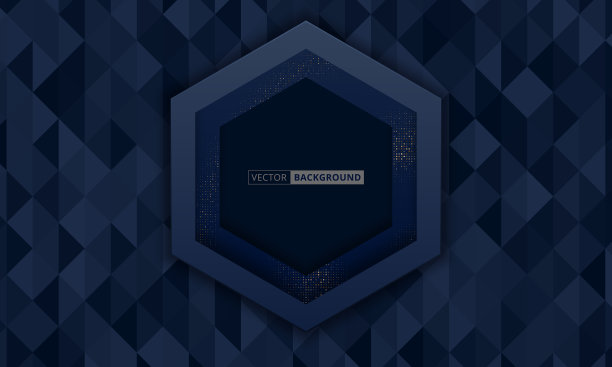 抽象深蓝色和金色的奢华背景图片下载