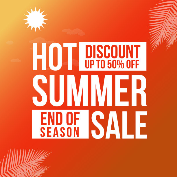 夏季热卖横幅设计图片下载