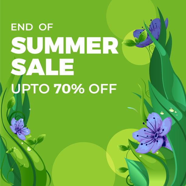 夏季大减价的横幅设计图片下载