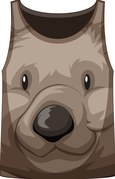 带有可爱熊图案的背心图片下载