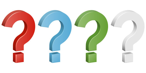 3d问号集的彩色版本图片下载