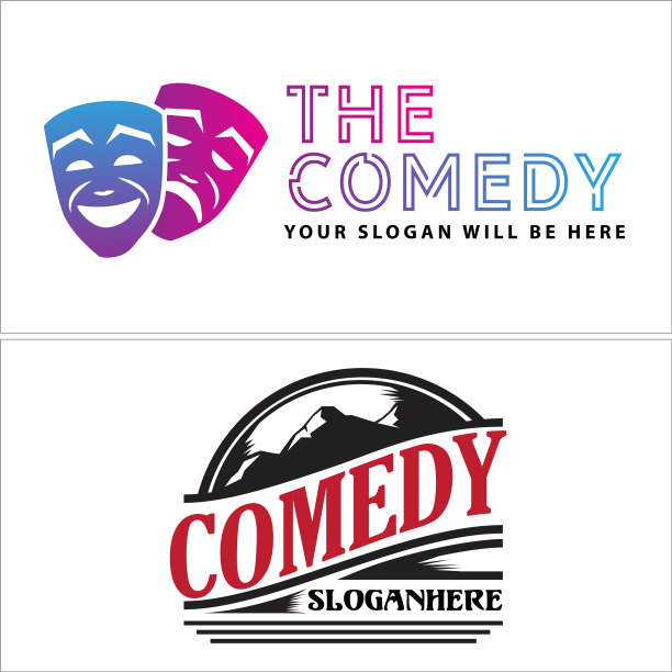 娱乐艺术喜剧表演俱乐部标志图片下载