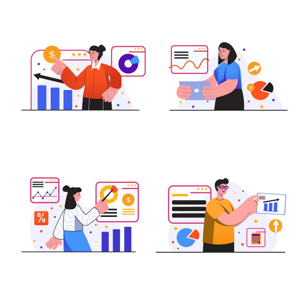 销售业绩概念场景设置图片下载