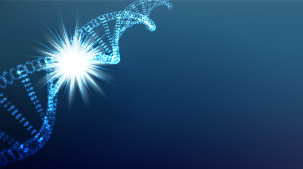 DNA分子链螺旋横幅复制空间图片下载