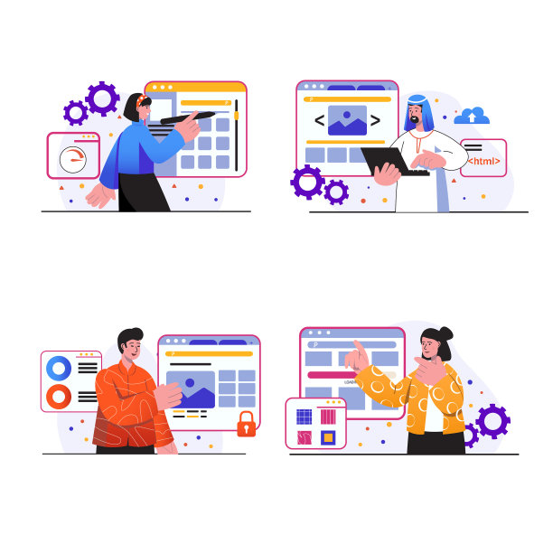 网页设计概念场景设置图片下载