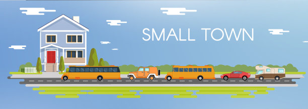 平城把蓝房子放了上去图片下载