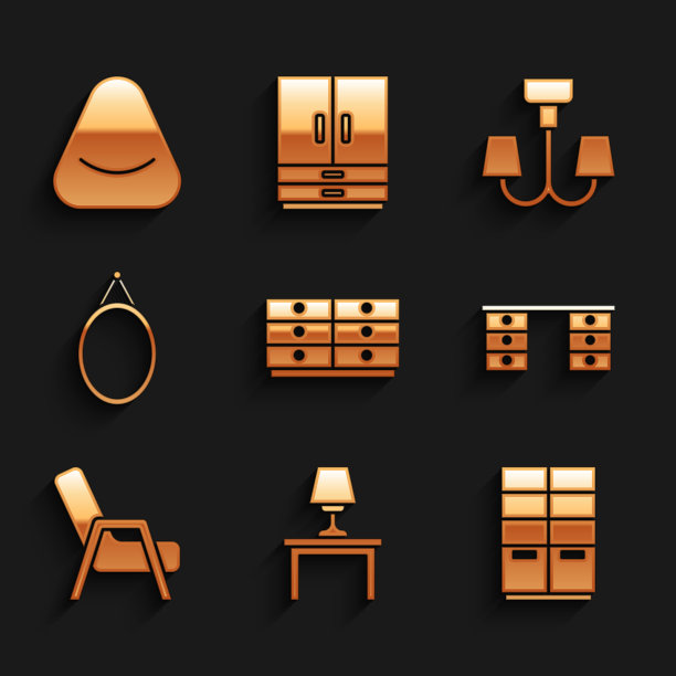 把抽屉柜和台灯放在桌子上图片下载