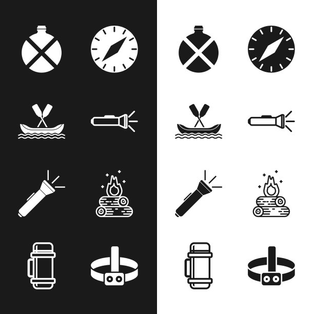 设置手电筒、漂流艇水壶、水瓶图片下载