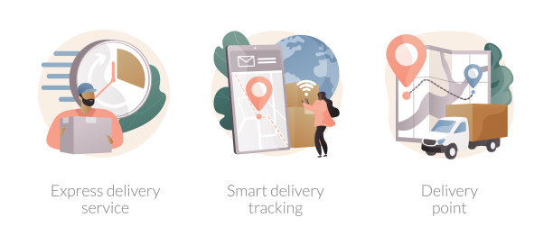 全球邮政邮件抽象概念图片下载