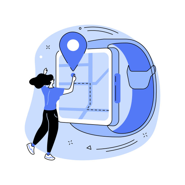 智能手表导航的抽象概念图片下载