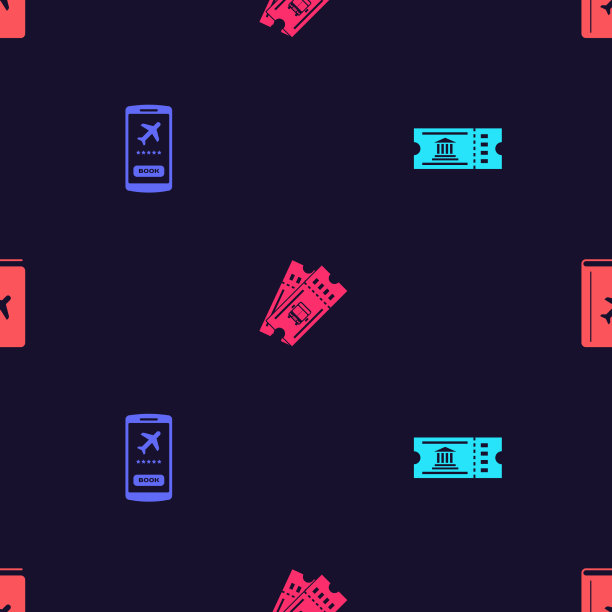 设置博物馆门票与巴士和封面书移动图片下载