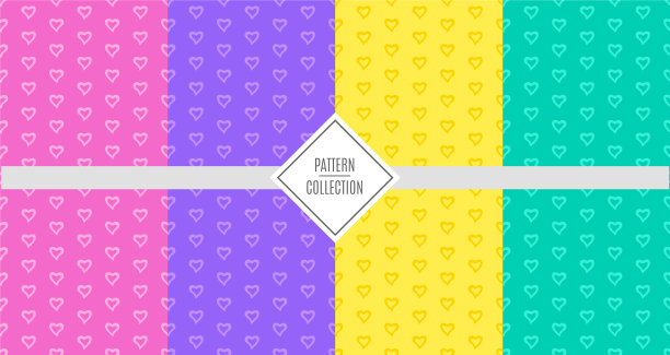 一套图案的图案明亮欢快图片下载