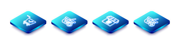 设置等距线购物车，并打勾图片下载