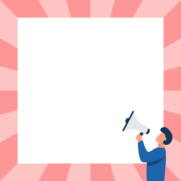 男人画，通过扩音器说话，制造新的图片下载