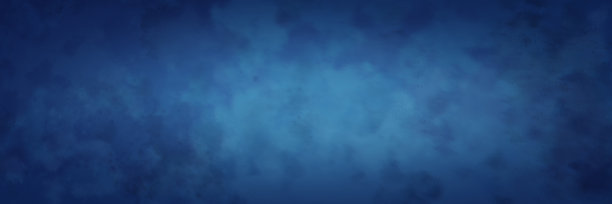 蓝色背景与斑驳纹理的古董垃圾和光中心与小插图边界图片下载