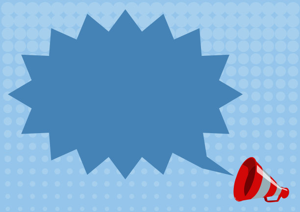 一个由扩音器宣布的尖尖的聊天云图片下载