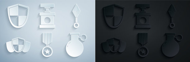 设置军事奖励勋章日本忍者飞镖图片下载