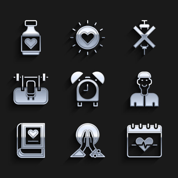 设置闹钟冥想心率积极图片下载