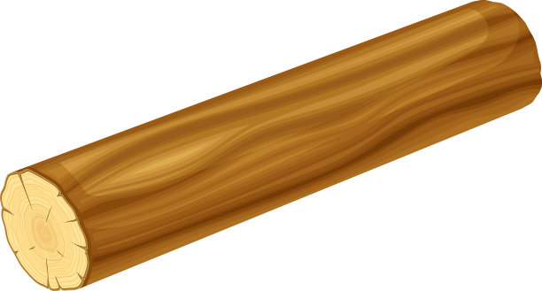 原木作为木材加工的原材料图片下载