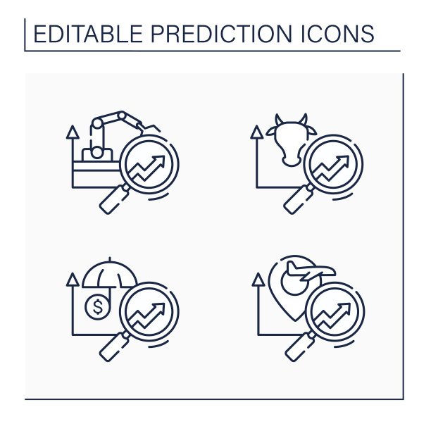 预测分析线图标设置图片下载