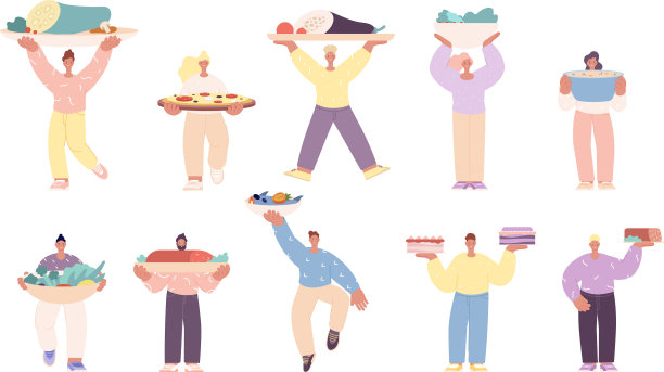 烹饪人物节日大餐图片下载