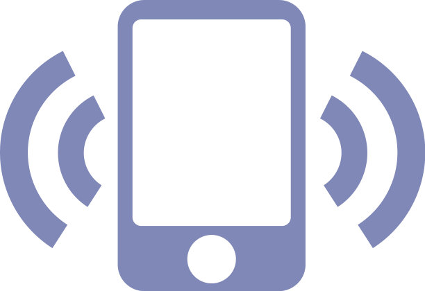 接收白色背景上的呼叫图标图片下载