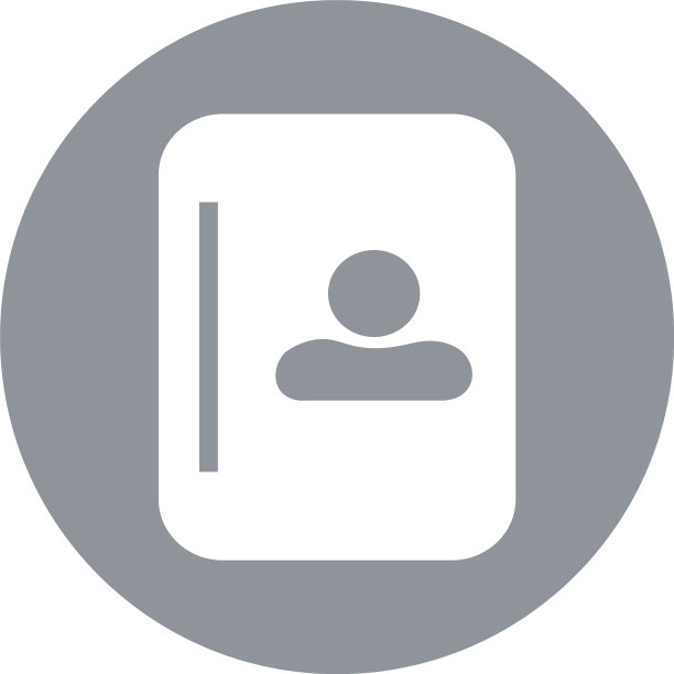 白色背景上的电话日记图标图片下载