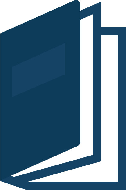 白色背景上的蓝色图书馆图书图标图片下载