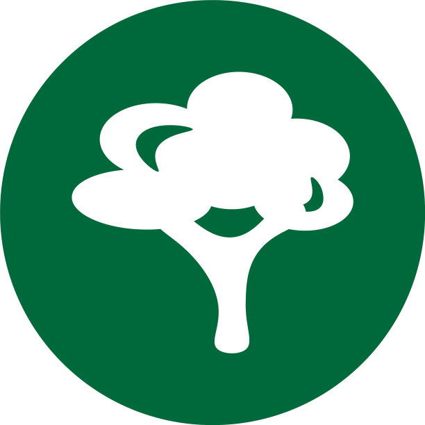 英国橡树图标在白色的背景图片下载