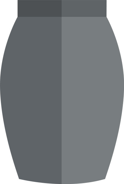 灰色铅笔裙图标在白色的背景图片下载