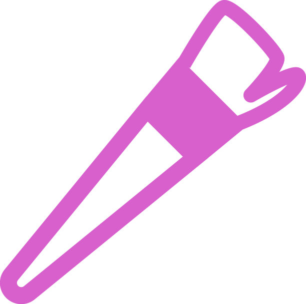 白色背景上的画笔图片下载