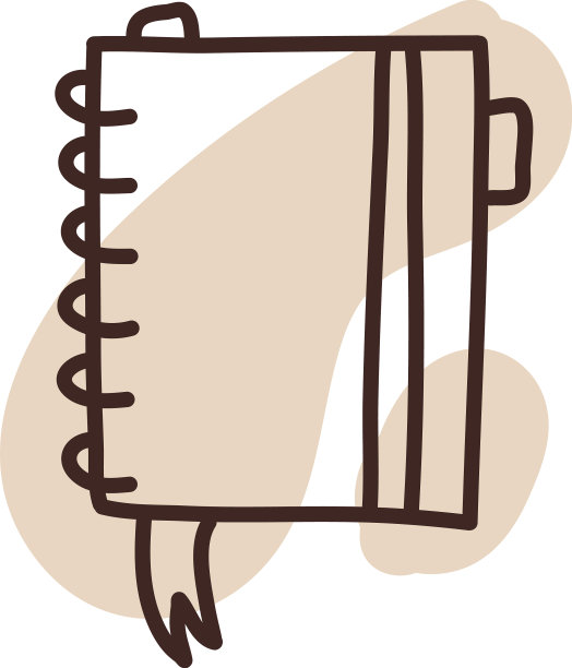 白色背景上的课本图片下载