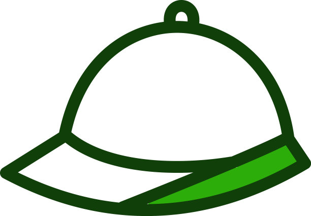 白色背景上的童子军帽图片下载