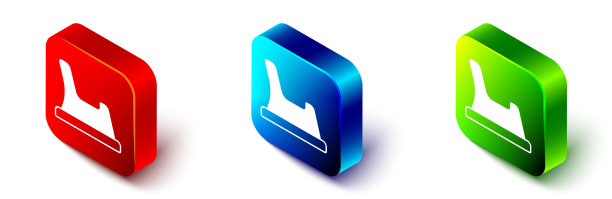 等距婴儿厕所图标隔离在白色图片下载