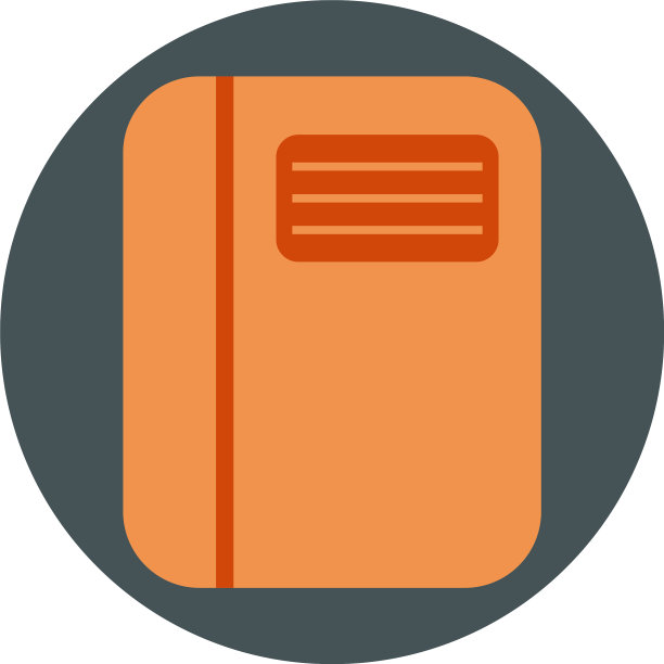 白色背景上的红色笔记本图片下载