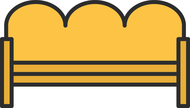 白色背景的涅槃沙发图片下载