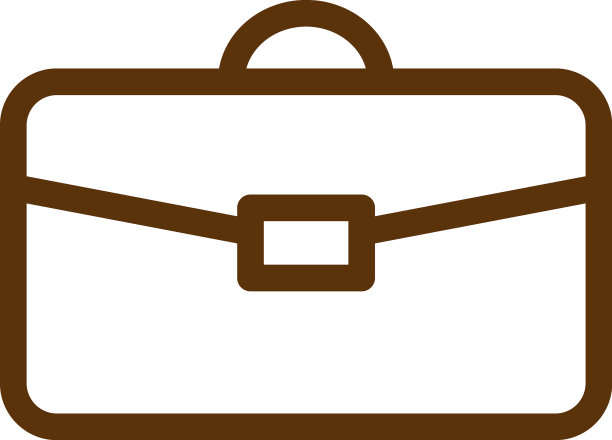 白色背景的工作包图片下载