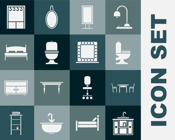 洗脸盆柜配丝锥木桌椅图片下载