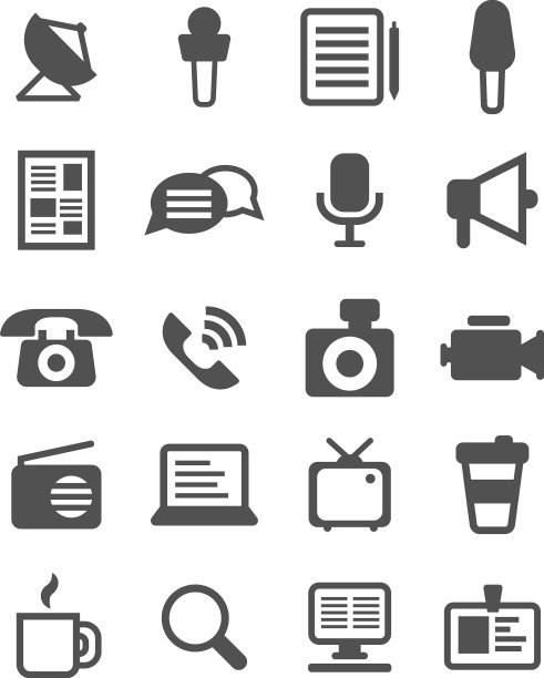 白色背景的新闻和press图片下载